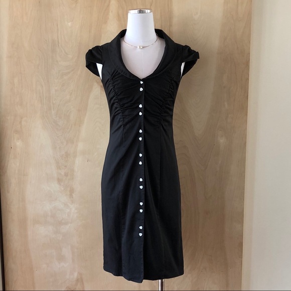 Ladakh Dresses & Skirts - Black Tea-length Dress by Ladakh